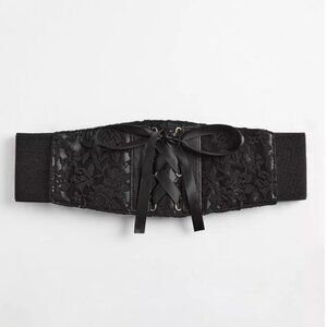 Torrid - Lace Ribbon Corset Waist Stretch Belt